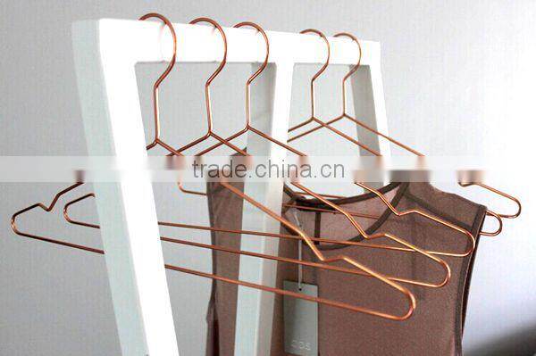 coat copper hanger shirt rose gold metal hanger metal wire coat hangers