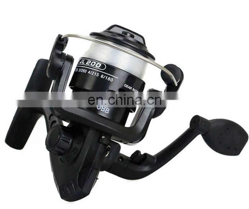 In Stock Wholesale Good Price Plastic 3BB 150g 5.2:1 Spinning Fishing Reel With Nylon Fishing Line
