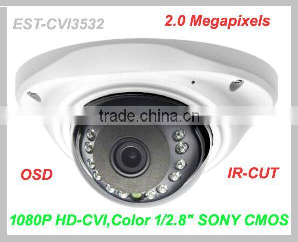 Hot!!! High Definition 1080P IP66 Housing VandalProof HD-CVI Dome Camera