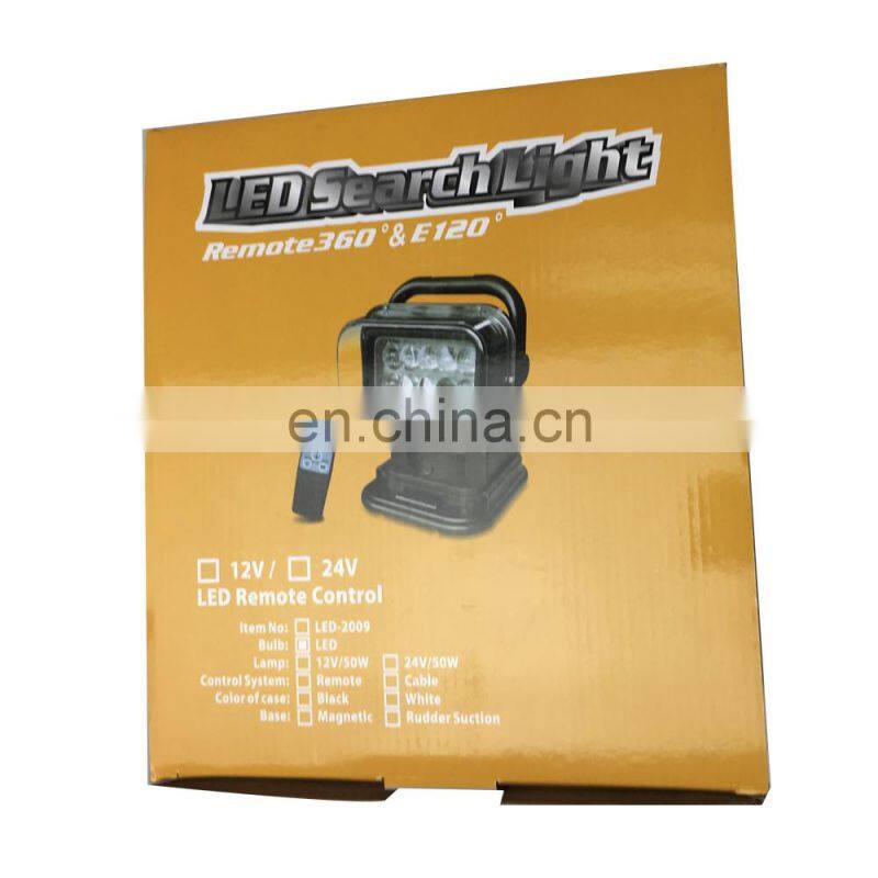 50W led spot search light led work lamp remote control magnetic base LED523