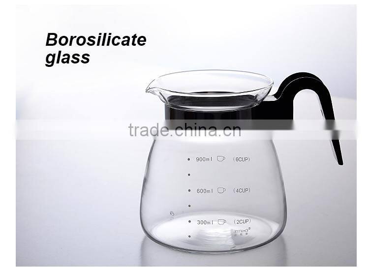 2016 new 1000ml 34oz promotion transparent water pot water carafe glass water kettle