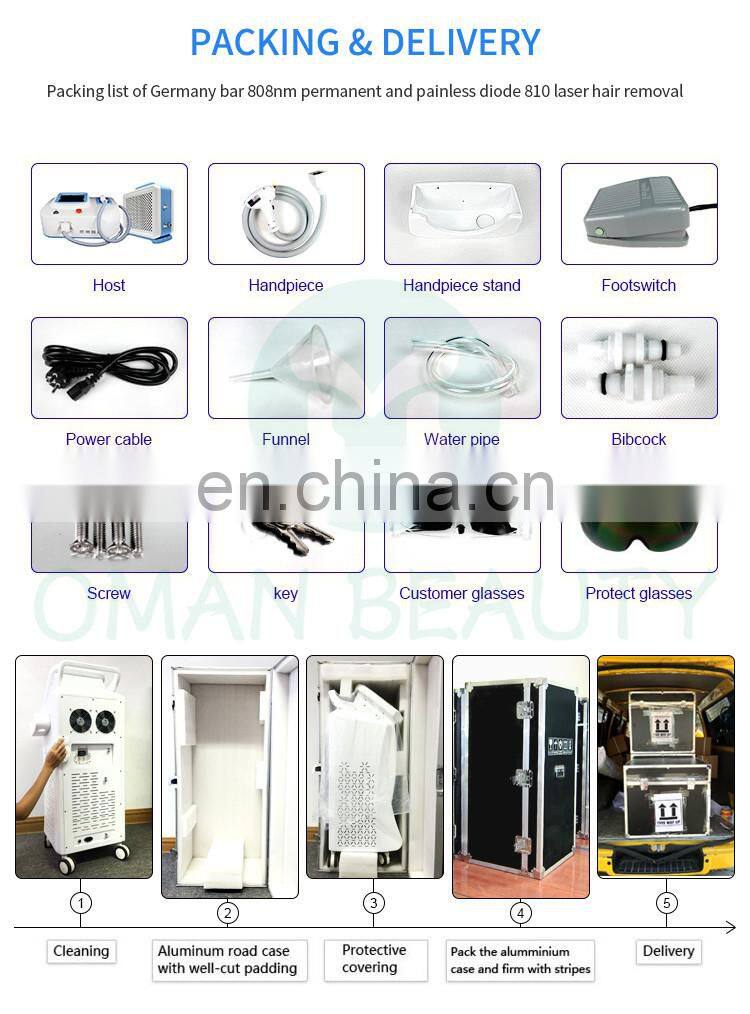 Professional Medical CE Approved laser diode 808 nm/808nm diode laser hair removal machine/diode laser 755 808 1064