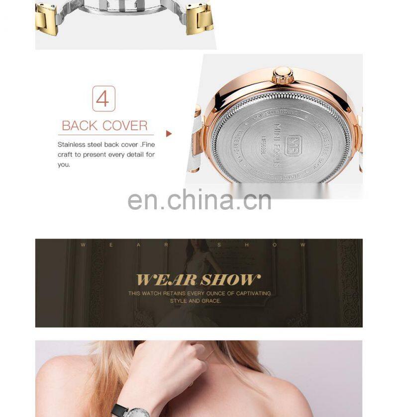 MINI FOCUS MF0038L Women Wristwatch Waterproof Brand Luxury Watches Fashion Casual Ladies Quartz Watch