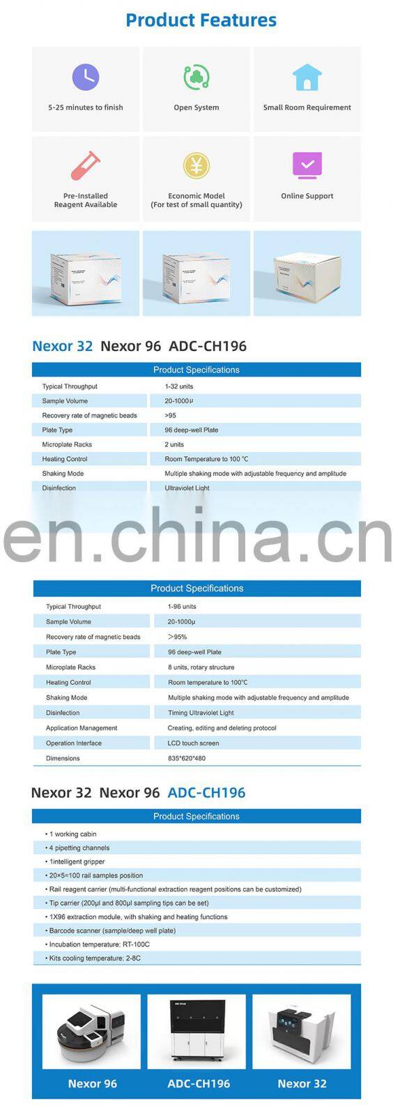 Lepu Medical Automated Nucleic Acid Extraction System for Monkeypox DNA extraction