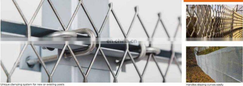 Best price high-security grill galvanized coated expanded metal wire mesh fence