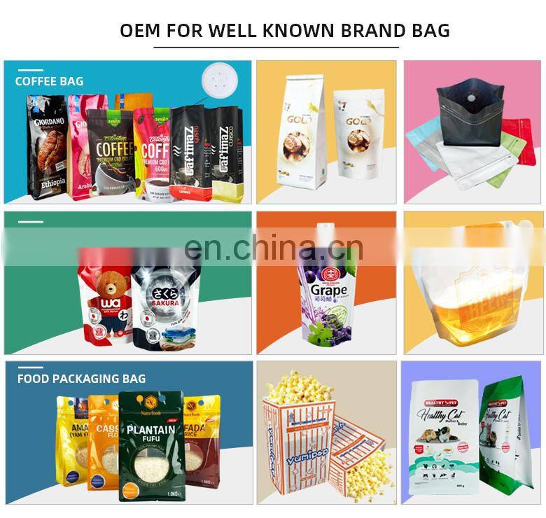 Custom printing bolsa de cafe aluminum foil flat bottom stand up pouch packaging ethiopia coffee bags with valve and zipper