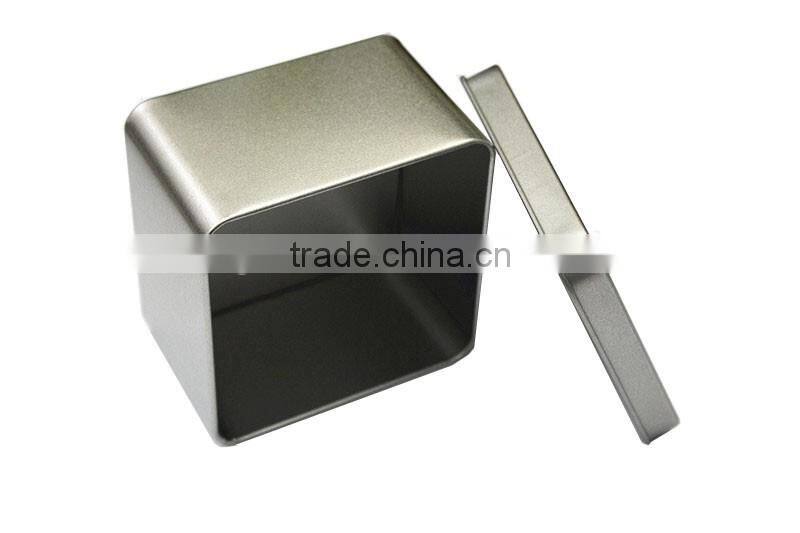 small square cosmetic package metal soap tin box