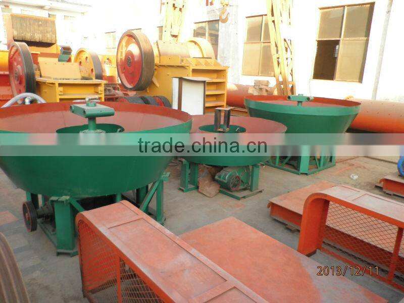 Huahong gold wet pan mill,wet pan gold grinding machine