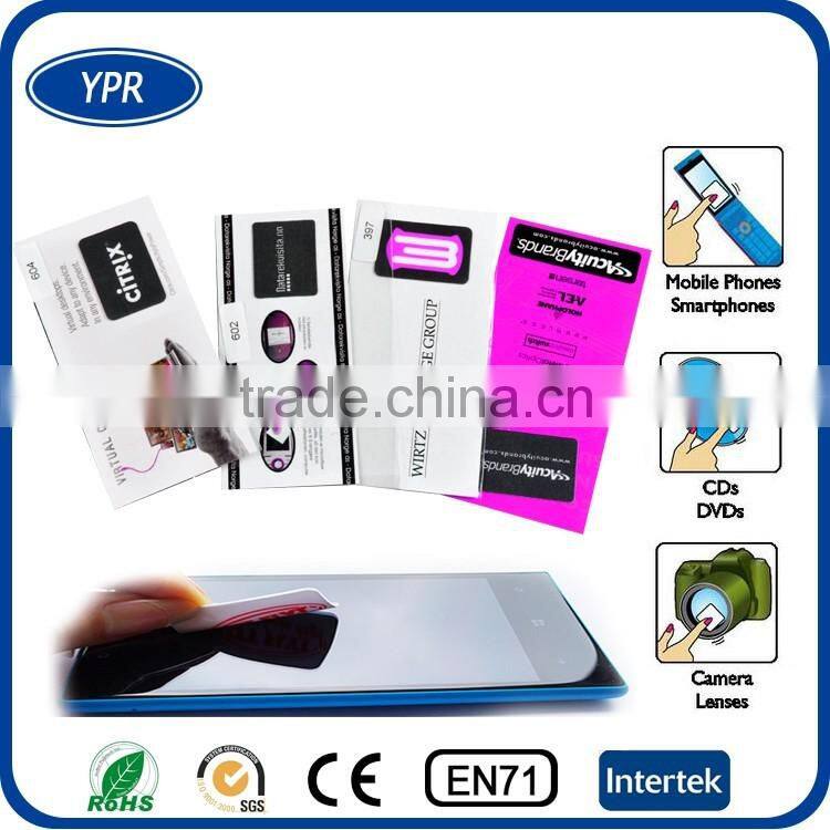 2016 microfiber full color print screen cleaner for cell phone