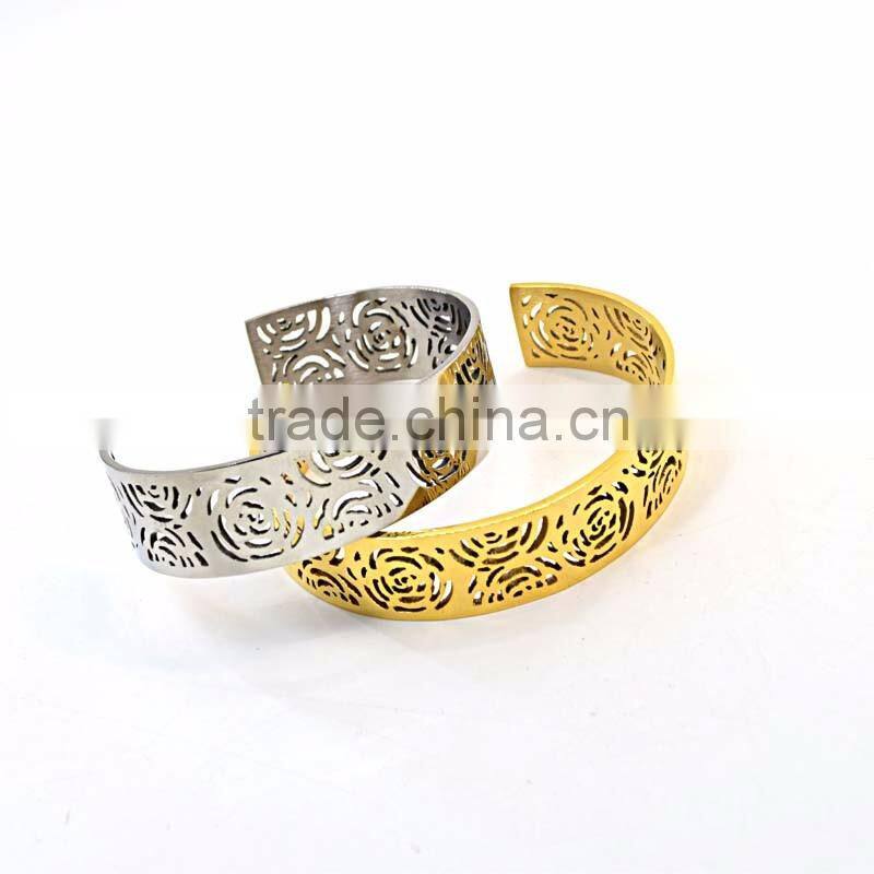 fashion jewelry cuff bangle girl stainless steel cuff bracelet