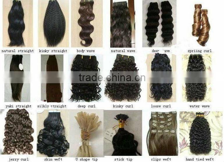 fashion 24" human hair weave extension
