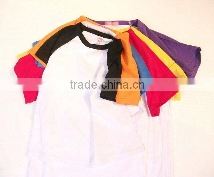 wholesale round collar 100% cotton t-shirt,sublimation shirt ,custom T-shirt