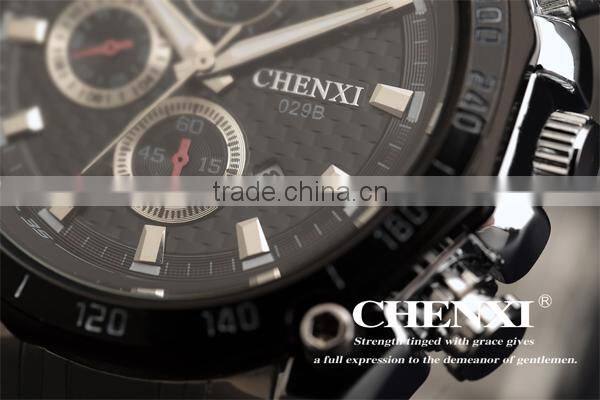 TOP-END Quality Fashion Stainless Steel Quartz Date Wrist Watch Men