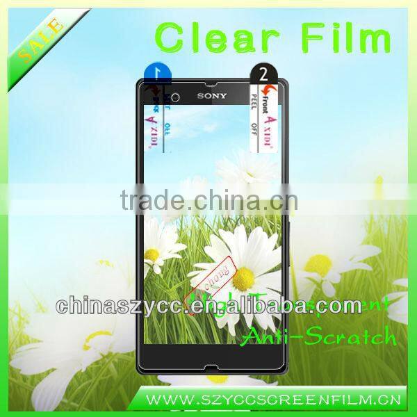 For Sony L36H No Bubbles Clear Mobile Screen Guard(PayPal available)