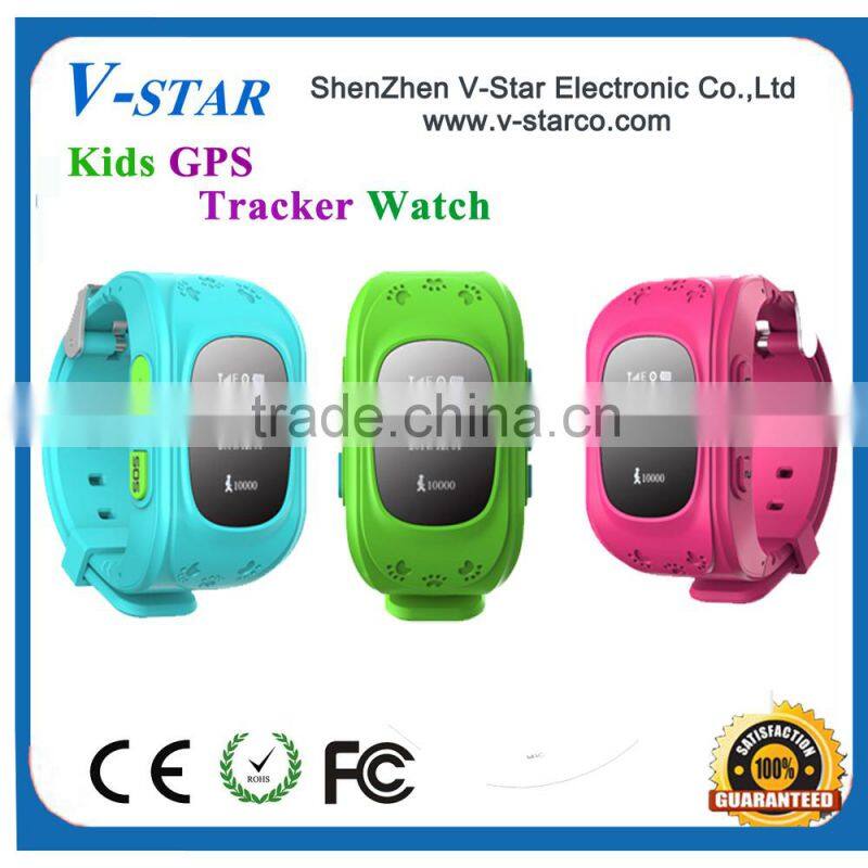 China manufacturer Best selling hidden gps kids tracker watch with one key emergency call for kids