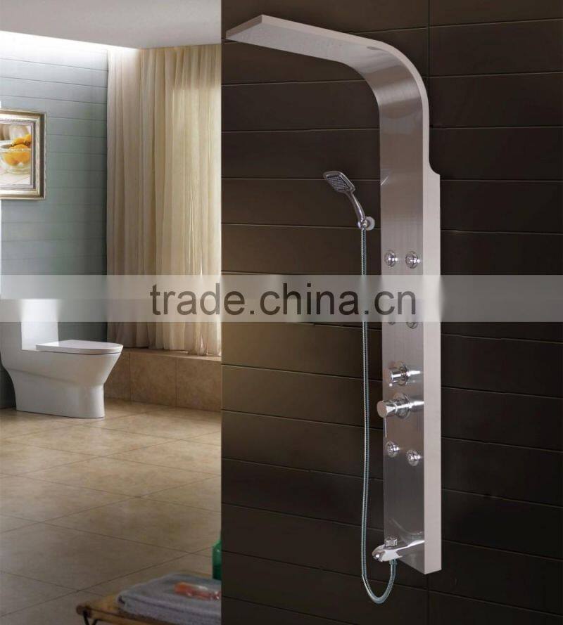 Grey Color Modern Style Stainless Steel Shower Panel
