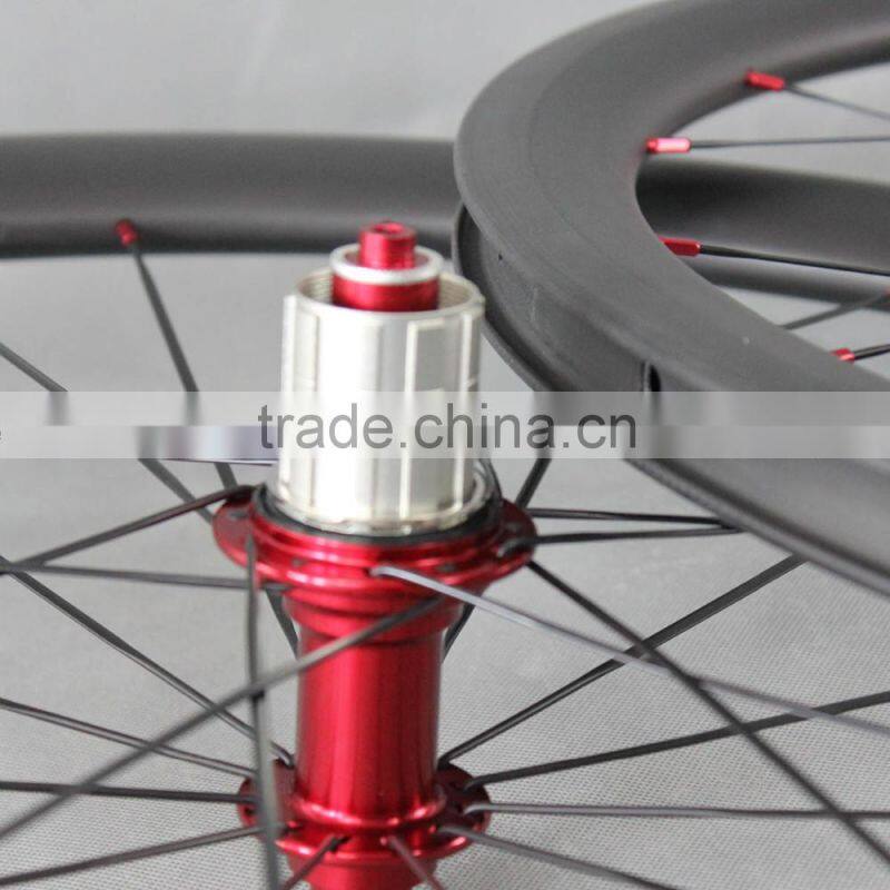 Fromt 40mm rear 56mm carbon road bike wheels road combined bicycle wheel clincher W40C