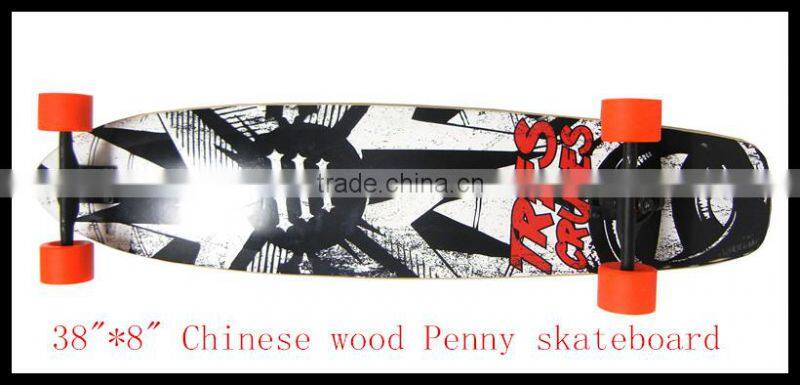 wholesale Canada Maple skateboard with grip tape longboard