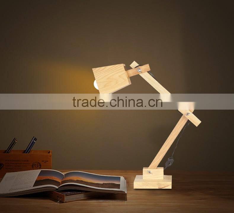 2016 LED Wood table Light JK-879-11 Antique table lamp portable laptop cushion tray table with led light