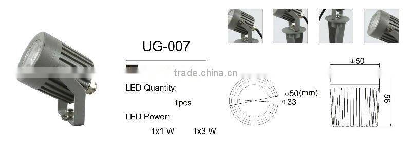 Outdoor waterproof IP65 high lumen and high quality CE RoHs 3*1w led garden light