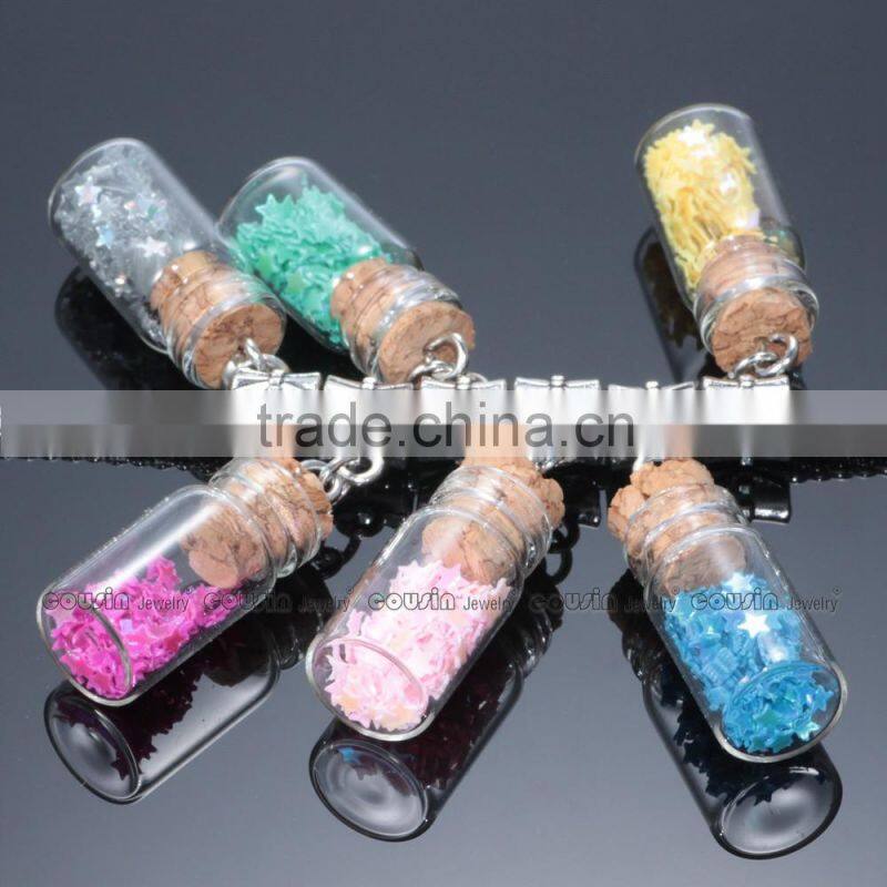 Pendant Necklace Drifting Bottle DZ0128f