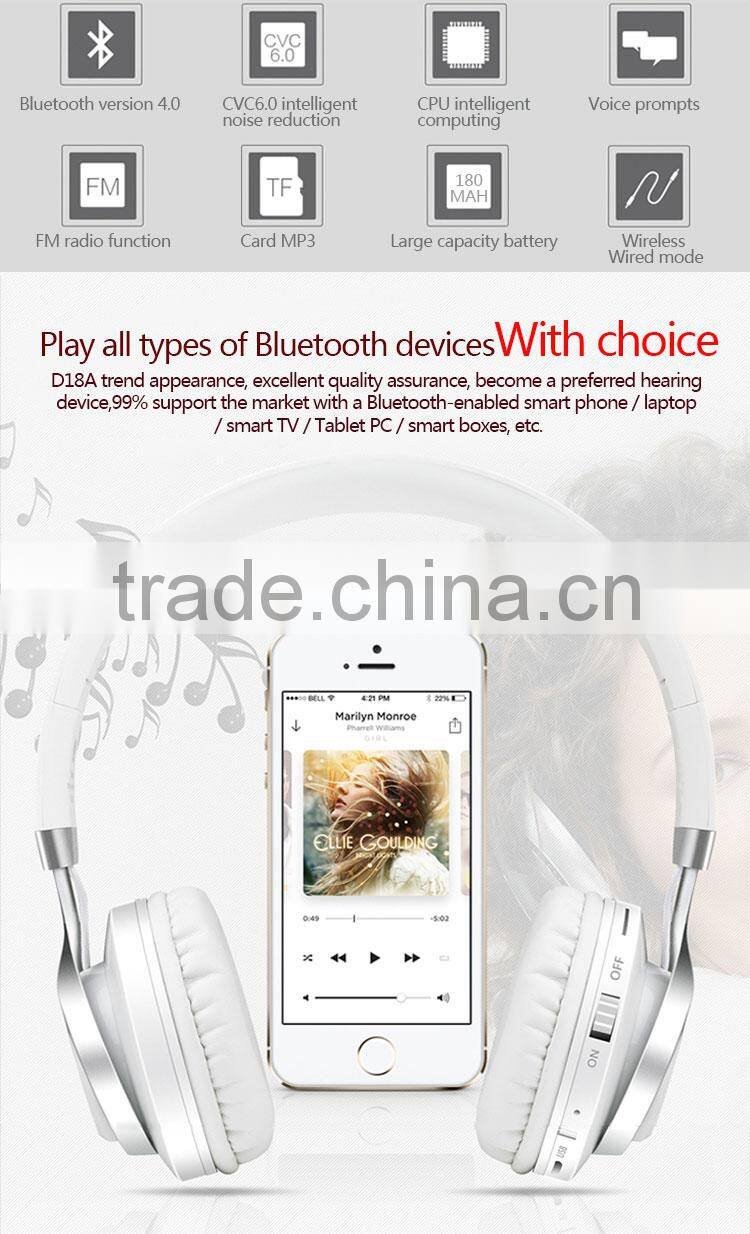 High quality wholesale stereo headphone bluetooth, stereo wireless blue tooth headset, gaming wireless stereo headphone with mic