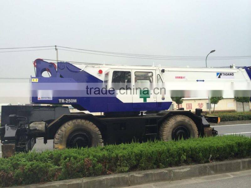 used good condition terrain crane TADANO TR250 in cheap price for sale
