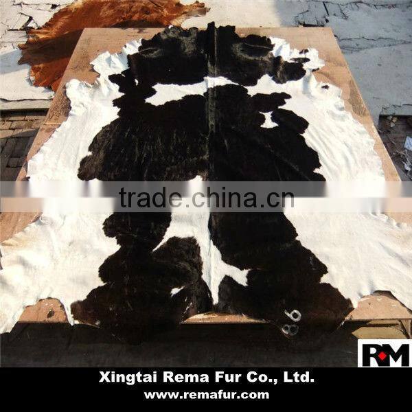 2014 Hot selling high quality cow skin rug in natural color