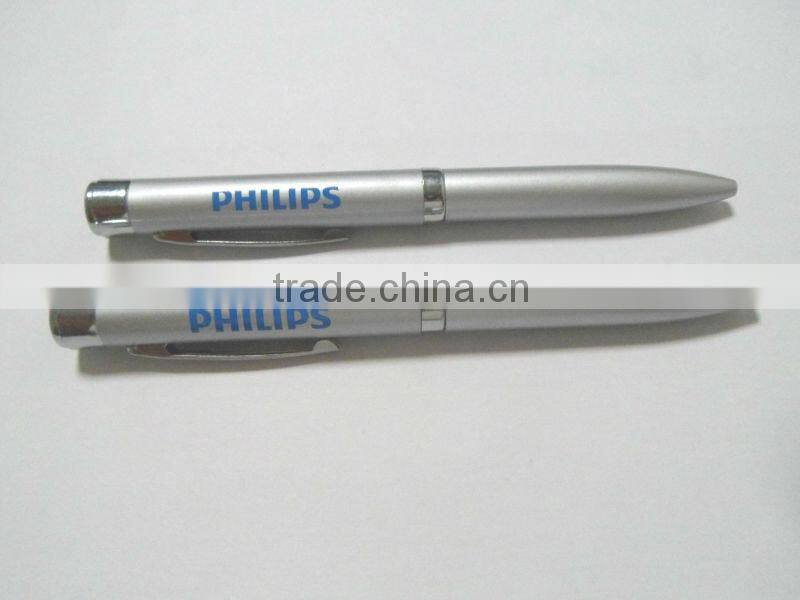 High quality LED projector logo pen best promotional gift