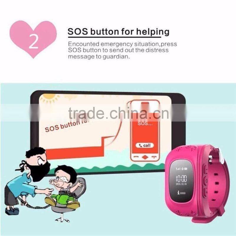 Mini GPS Tracker Smart Kid Q50 Children Watch For Android/IOS Anti-lost Kid
