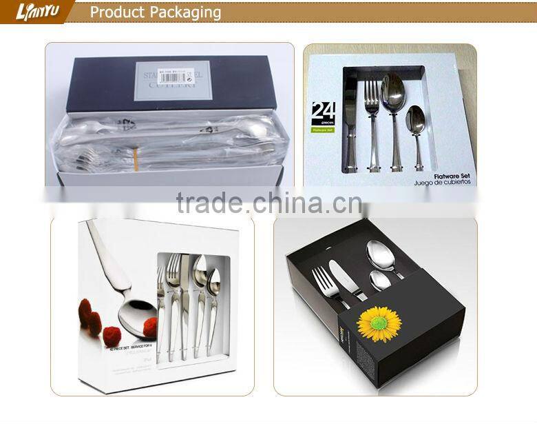 Popular hot sell stainless steel hotel spoon knife forks set