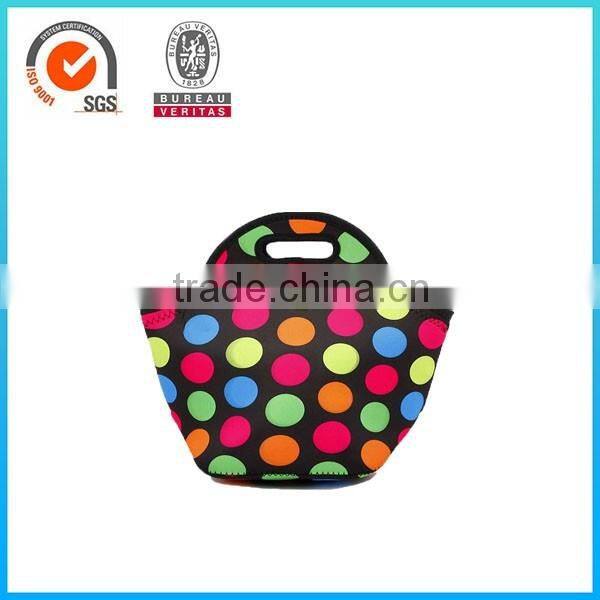 Customize neoprene lunch cooler bag with zipper
