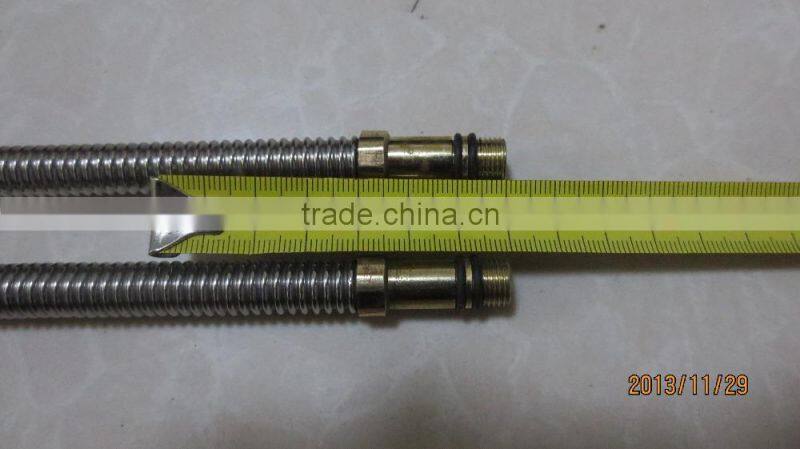 high pressure stainless steel flexible braided hose/Steel wire knitted brass gas hose/steel plumbing basin sink inlet hose