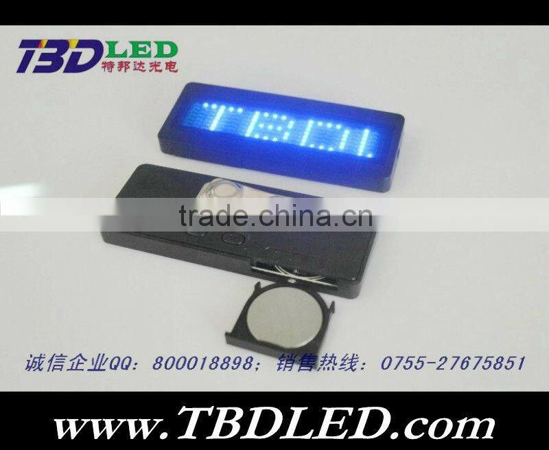 B721 red led name badge card,led name tags,12V led name card