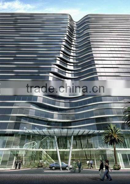 aluminum unitized glass curtain wall