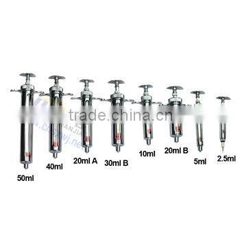 Metal Syringe Animal Medicine Automatic Injection Veterinary Injection Syringe WJ302