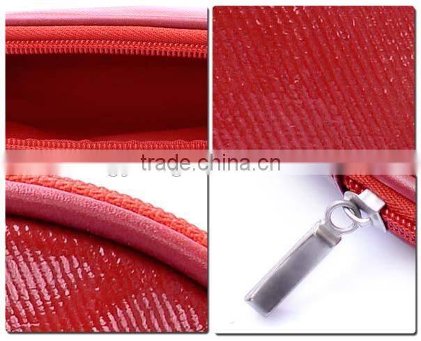 Manufacturer fashionable gorgeous solid color pu cosmetic bag for ladies