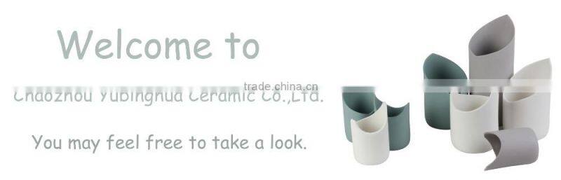 Popular Cup Shaped Ceramic Flower Pot for Succulent Plant