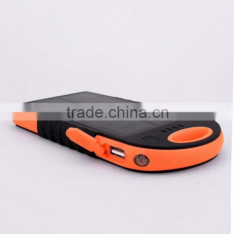 Mobile phone portable outdo0r solar charger power bank 10000mAh