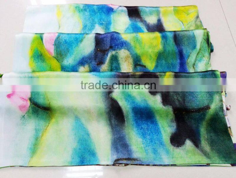 Factory Direct Custom Digital Printed Silk Scarf