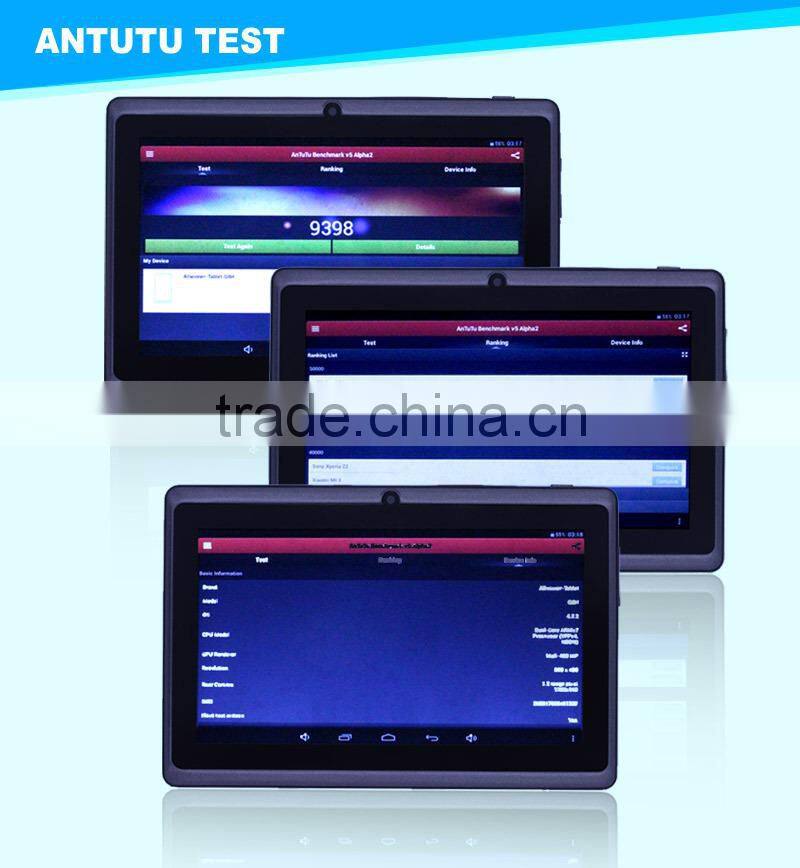 Android 4.4.2 A33 512MB/3G 7 inch tablet pc case android mid