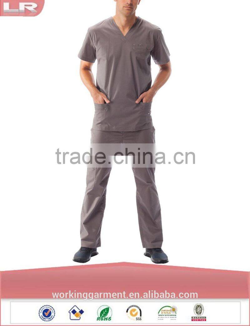 Health Care Uniforms/ V-Neck Neckline Hospital Staff Uniform/Medical Scrubs