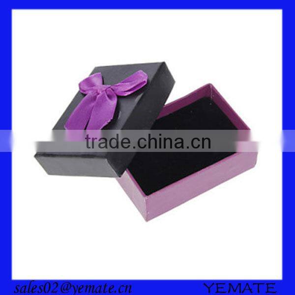 Hot selling orange color printing cardbaord jewlery boxes with lid