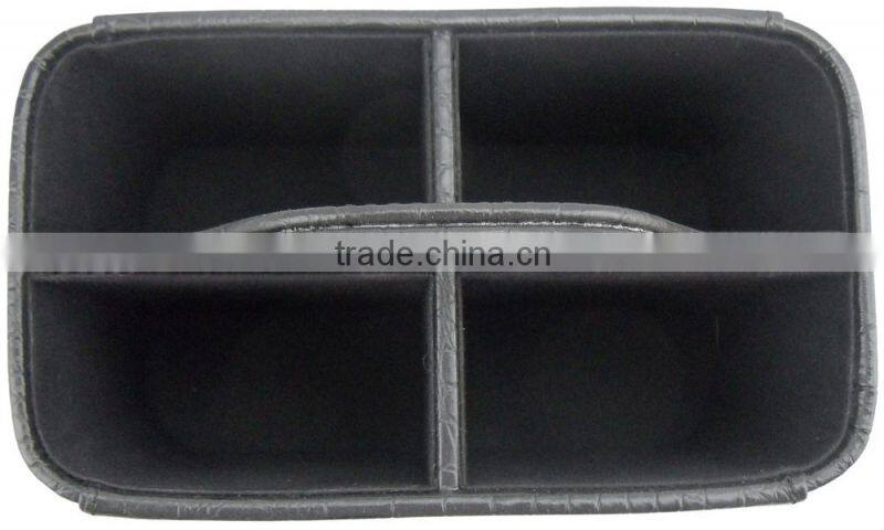 Leather Universal TV Remote Control Organizer Holder