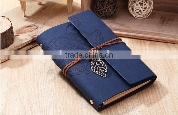 metal leaf decorating notebooks with 6 metal rings binder
