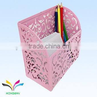 Office supplies metal counter magnetic retractable pen holder