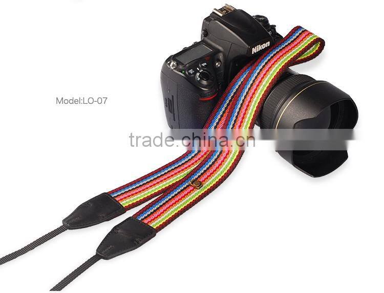 11 styles Universal Colourful Ribbon Pattern D-SLR Camera Strap Shoulder Neck Strap Grip