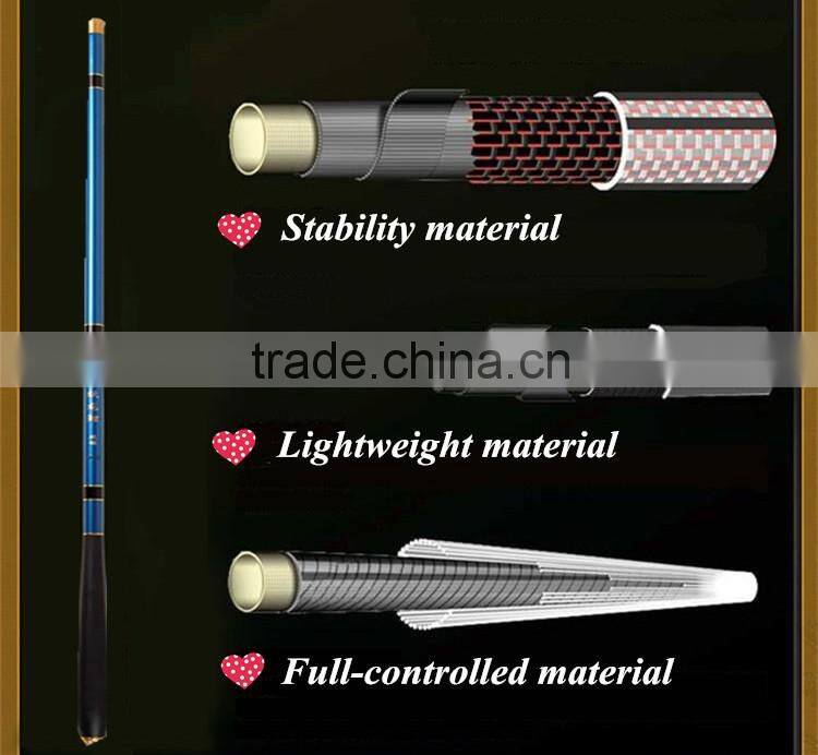 Superhard 99% Carbon Stream Rods Summer Fishing Necessary Length 3.6M/4.5M/5.4M/6.3M