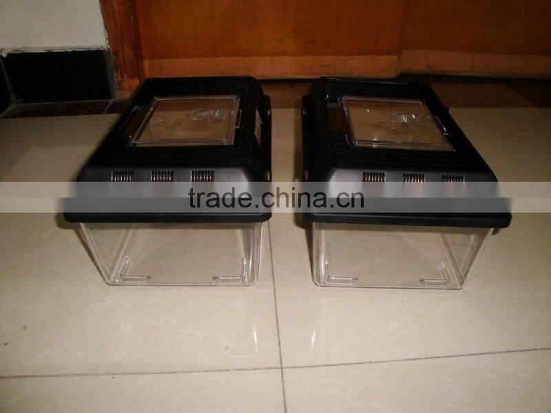 Transparent Plastic Pet Box for Reptiles small animals