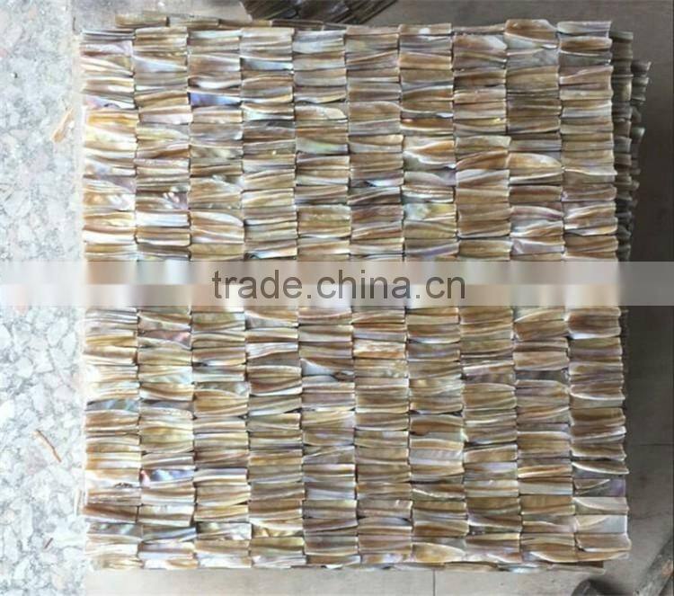 beauty natural dream color freshwater shell teeth mosaic wall tile seller